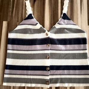 Medium Knit Button Down Summer Top
